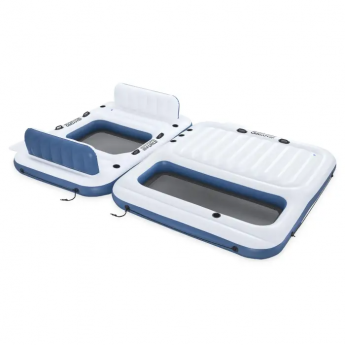 Надувной матрас-остров BESTWAY 43964 BW для плавания двойной 269х182х67см+268х234х30см